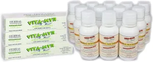 12-8 Oz Vitamyr Mouthwash & 3 – 5.4 Oz Vitamyr Toothpaste – Value Package 9