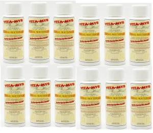 12 Pack VITA-MYR Natural & Effective Herbal Mouthwash 2 Oz Travel Size