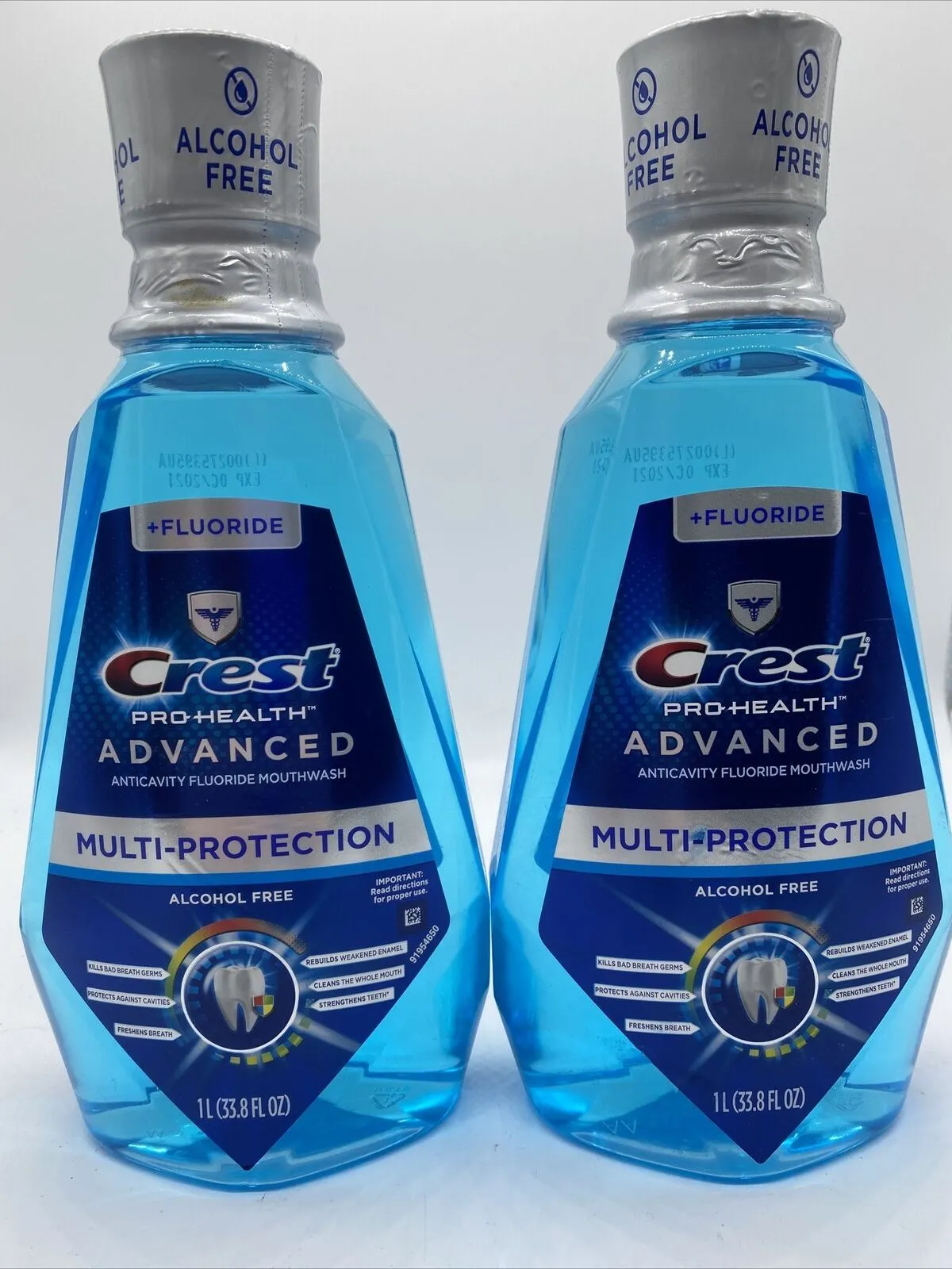 (2) Crest Pro-Health Advanced  Extra Deep Clean Mouthwash 33.8oz Fluoride