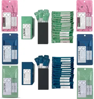 20 Smooth Mint and 20 Bold Mint   10 Bold Mint, 10 Smooth Mint and 10 Bubble Gum Mouthwash Packets