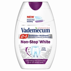 2in1 Toothpaste & Mouthwash Non Stop White toothpaste and mouthwash 75ml