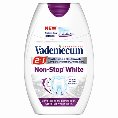 2in1 Toothpaste & Mouthwash Non Stop White toothpaste and mouthwash 75ml