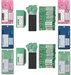 40pc Go Mouthwash Smooth Mint   10 Bold Mint, 10 Smooth Mint and 10 Bubble Gum Mouthwash Packets