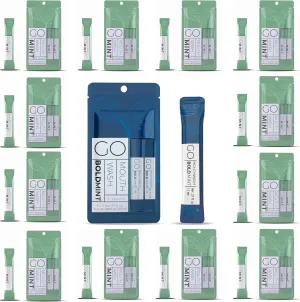 5pc Bold Mint Mouthwash Packets   60pc Go Mouthwash Smooth Mint