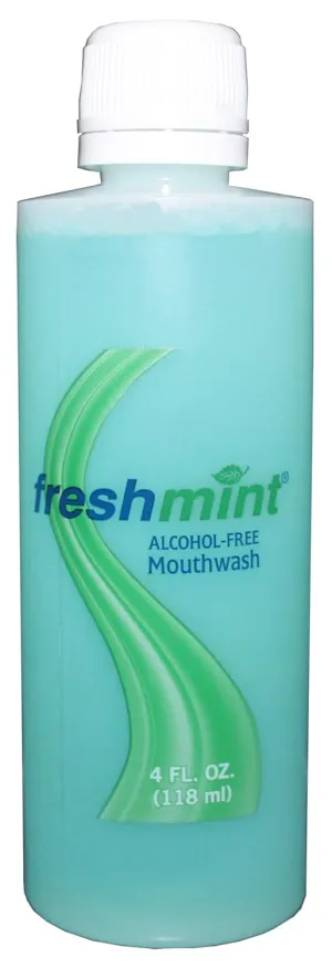 60 bottles of Freshmint 4 oz. Alcohol Free Cinnamon Flavored Mouthwash