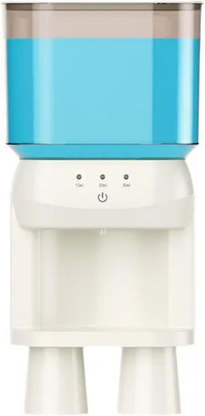 600Ml Mouthwash Container Wall Mounted Bathroom Mouthwash Dispenser with 2 Magnetic Cups Touchless for Bad Breath Removal