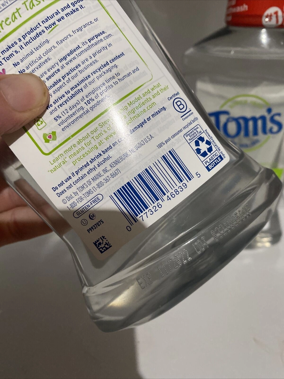 (2) Tom's of Maine Kids Anti cavity Fluoride ￼Mouthwash Strawberry  ￼16oz 11/22