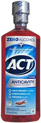 ACT Anticavity Fluoride Rinse Cinnamon 18 oz (Pack of 9)