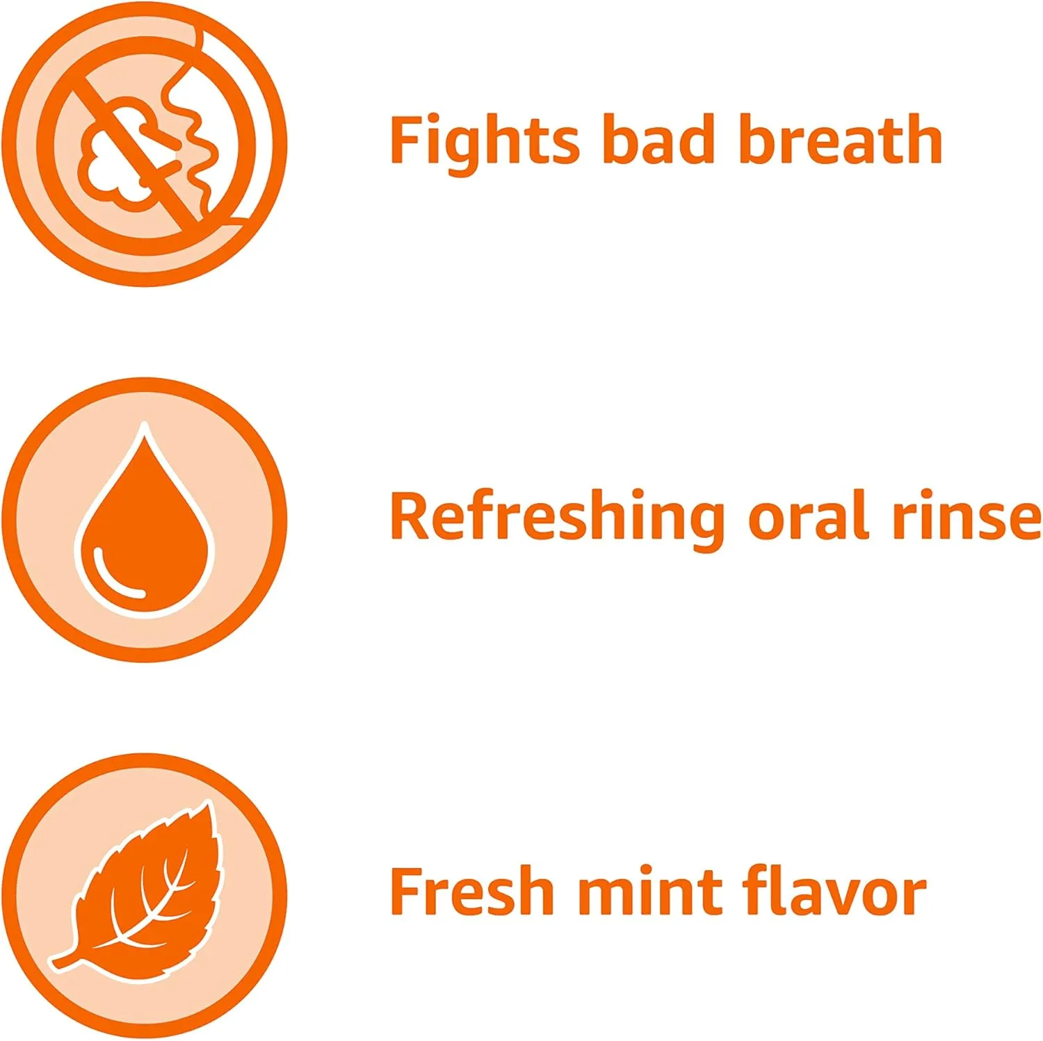 Amazon Basics Fresh Breath Mouthwash, Mint, 33.8 Fl Oz (Pack of 4), (Previously Solimo)