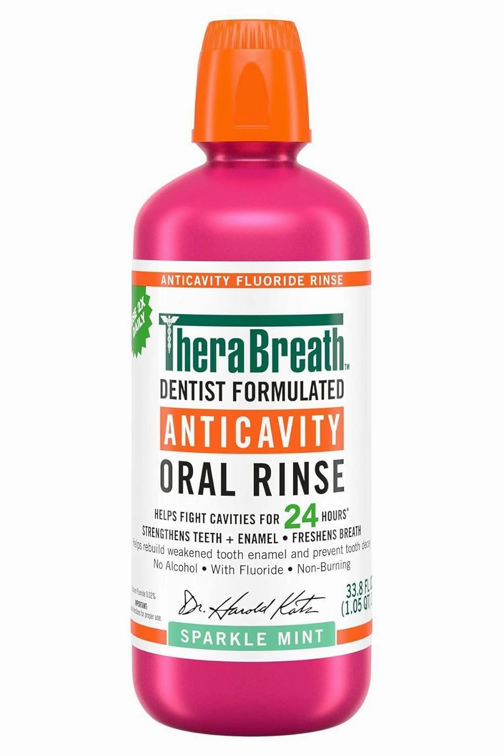 Anticavity Fluoride Mouthwash, Sparkle Mint, Dentist Formulated, 1 Liter