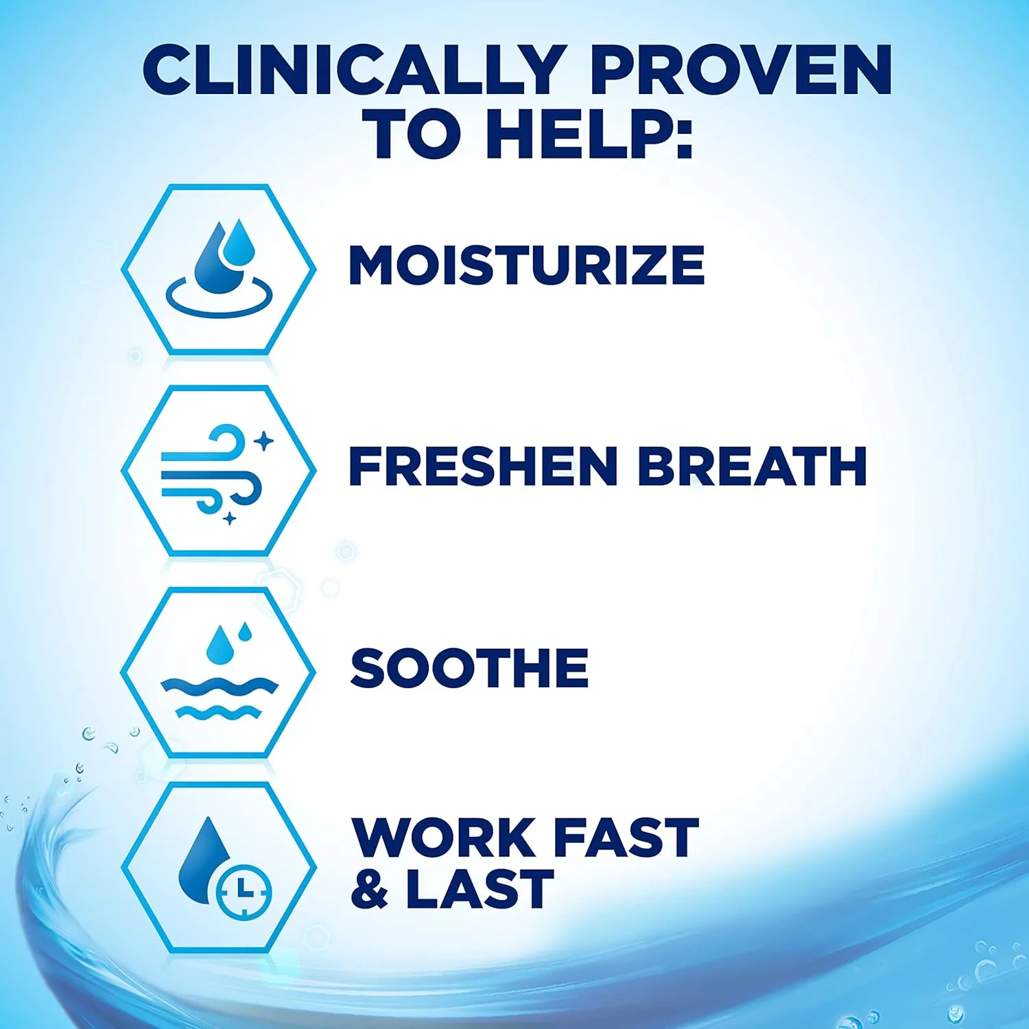 Biotene Oral Rinse Mouthwash for Dry Mouth, Breath Freshener and Dry Mouth Treatment, Fresh Mint - 2x33.8 fl oz