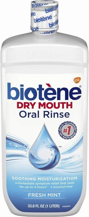 Biotene Dry Mouth Mouthwash 33.80 oz (Pack of 4)
