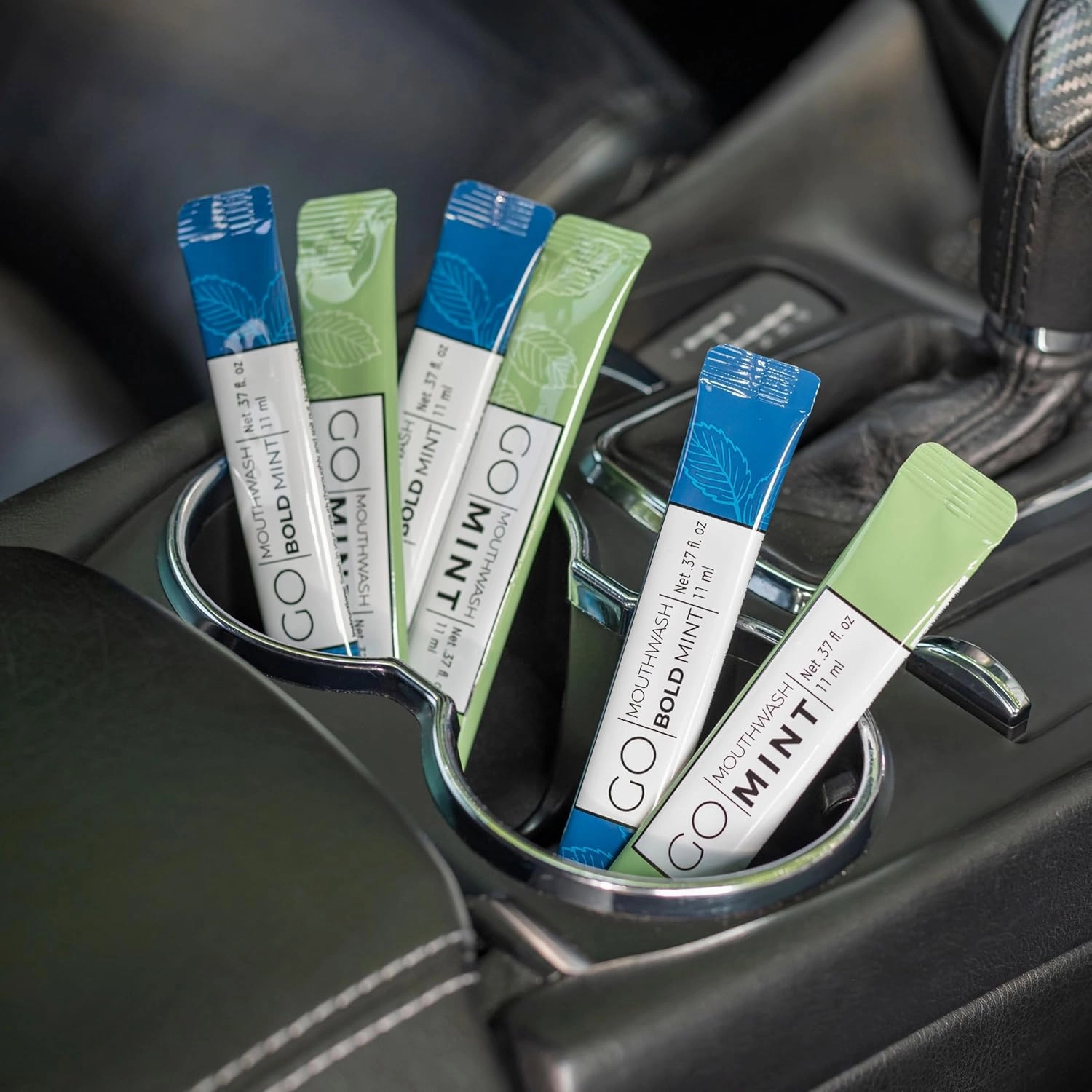 Bold Mint GO Travel Size Mouthwash Packets - Bulk Individual Mini Mouthwash Packets - Perfect Travel Size Toiletries for Guest Bathrooms - Alternative to Breath Strips and Spray, Alcohol and Dye Free