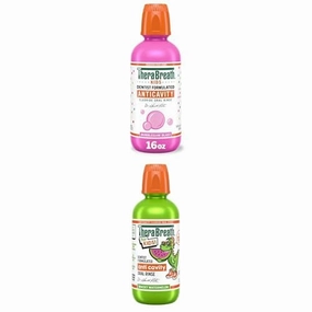 Bundle of TheraBreath Kids Anticavity Fluoride Oral Rinse, Certified Organic Bubblegum Blast Flavor, 16 Fl oz   T Anticavity, Dentist Formulated, 16 Fl Oz