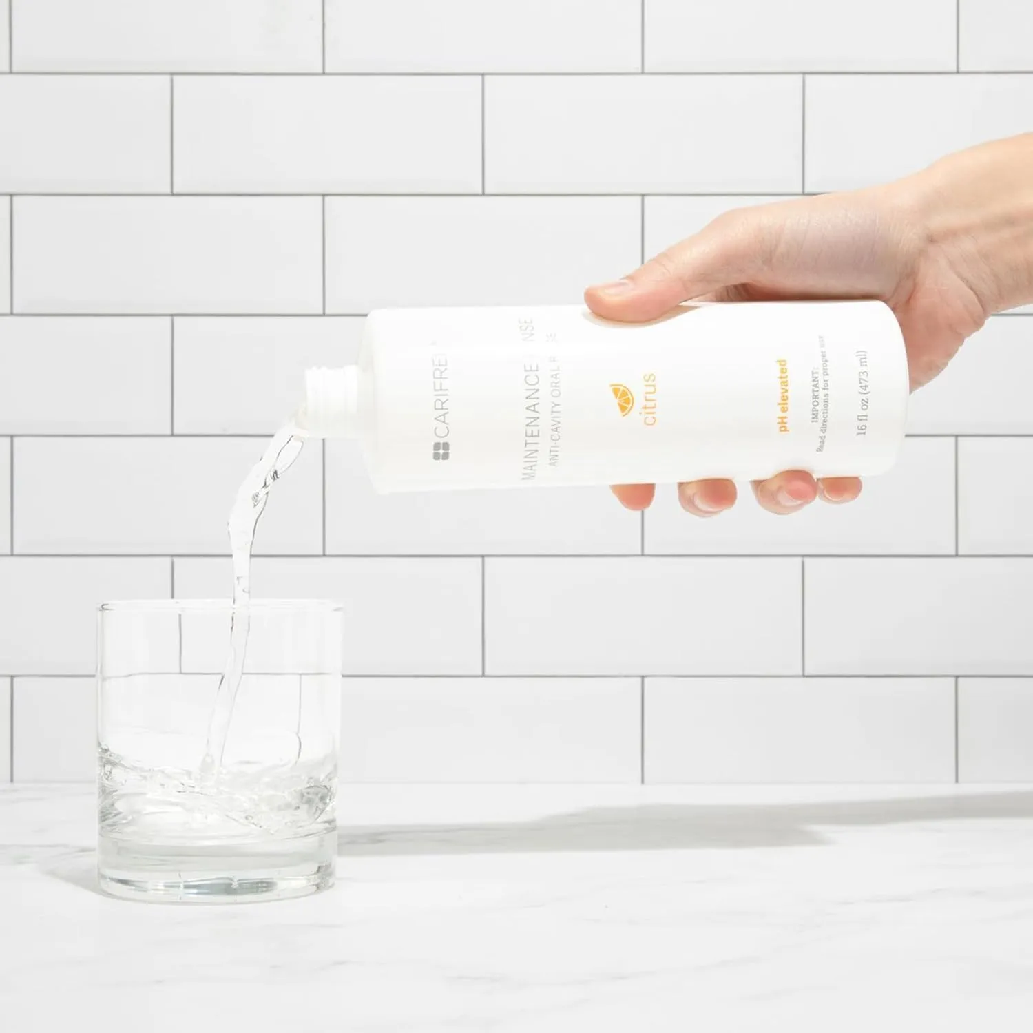 CariFree Maintenance Rinse, Citrus Flavored, Anti-Cavity Fluoride Mouthwash, Dentist Recommended, Prevents Oral Decay, Freshens Breath, Alcohol-Free, Neutralizes pH (Previously CTx3)