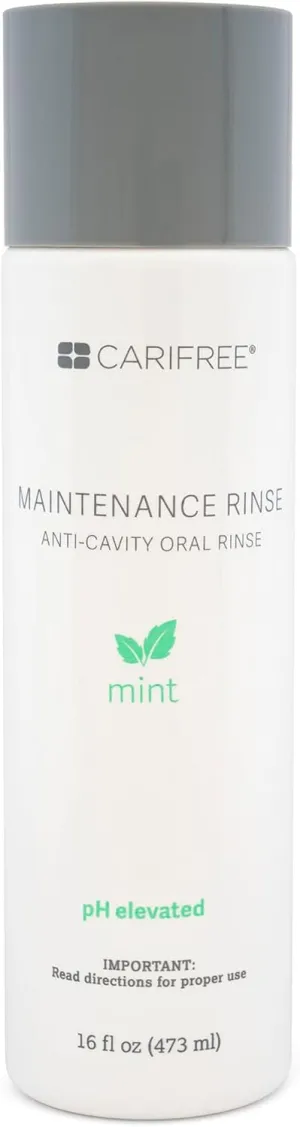 CariFree Maintenance Rinse, Mint Flavored, Anti-Cavity Fluoride Mouthwash, Dentist Recommended, Prevents Oral Decay, Freshens Breath, Alcohol-Free, Neutralizes pH (Previously CTx3)