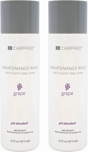 CariFree Maintenance Rinse (16 Fl Oz (Pack of 2), Grape)