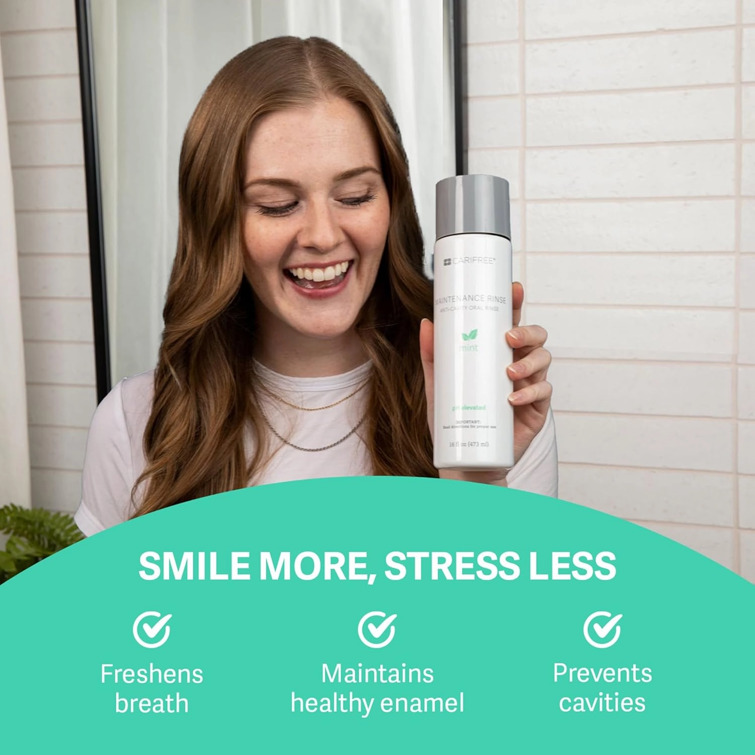 CariFree Maintenance Rinse (16 Fl Oz (Pack of 2), Mint)