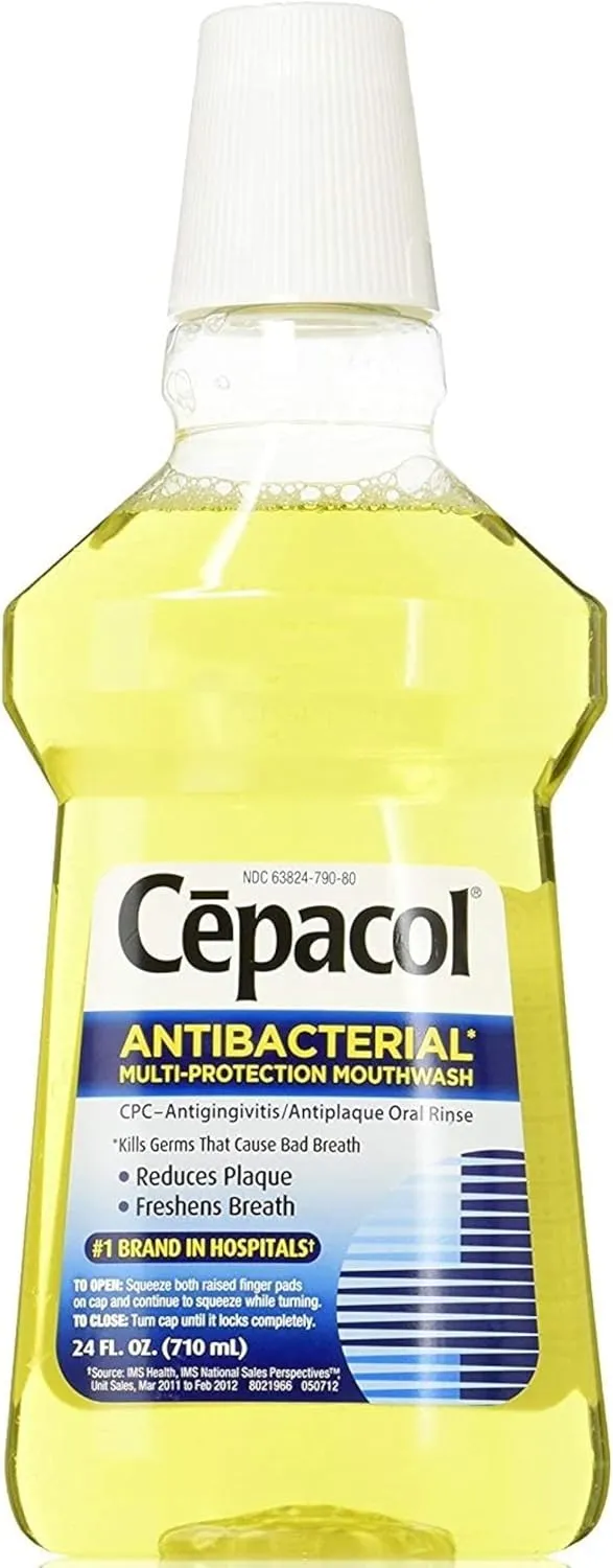 Cepacol Antibacterial Multi-Protection Mouthwash Original- 24 oz, Pack of 5