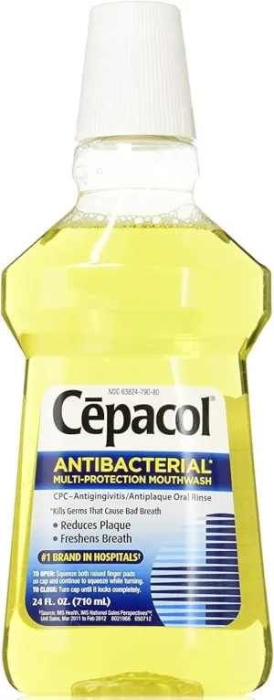 Cepacol Antibacterial Multi-Protection Mouthwash Original- 24 oz, Pack of 5