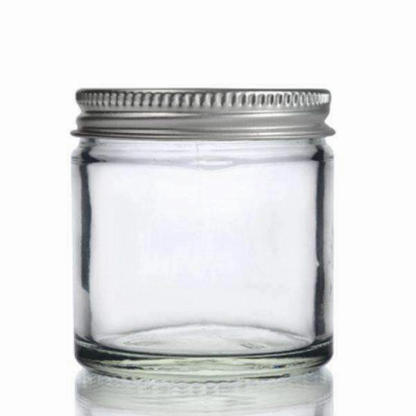 Clear Glass Ointment Jar with Aluminium Cap