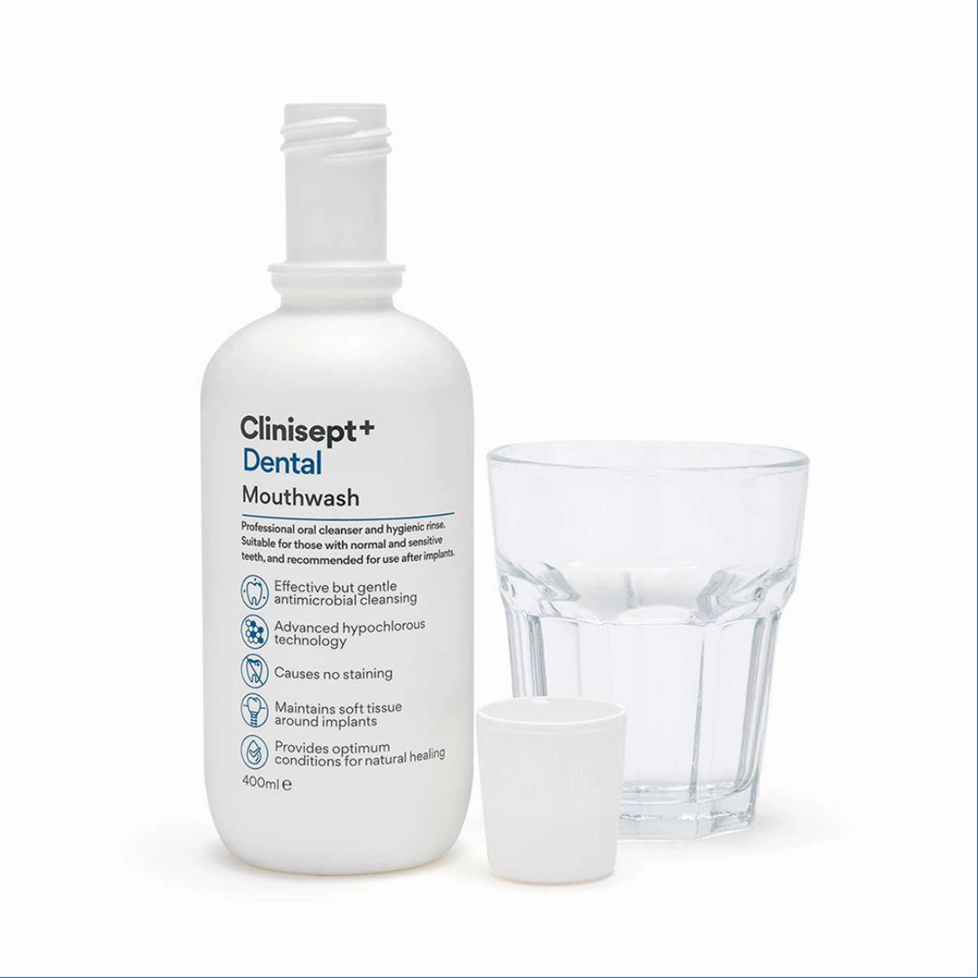 Clinisept  Dental Mouthwash - 400ml with Integrated Cup (For Home Use)