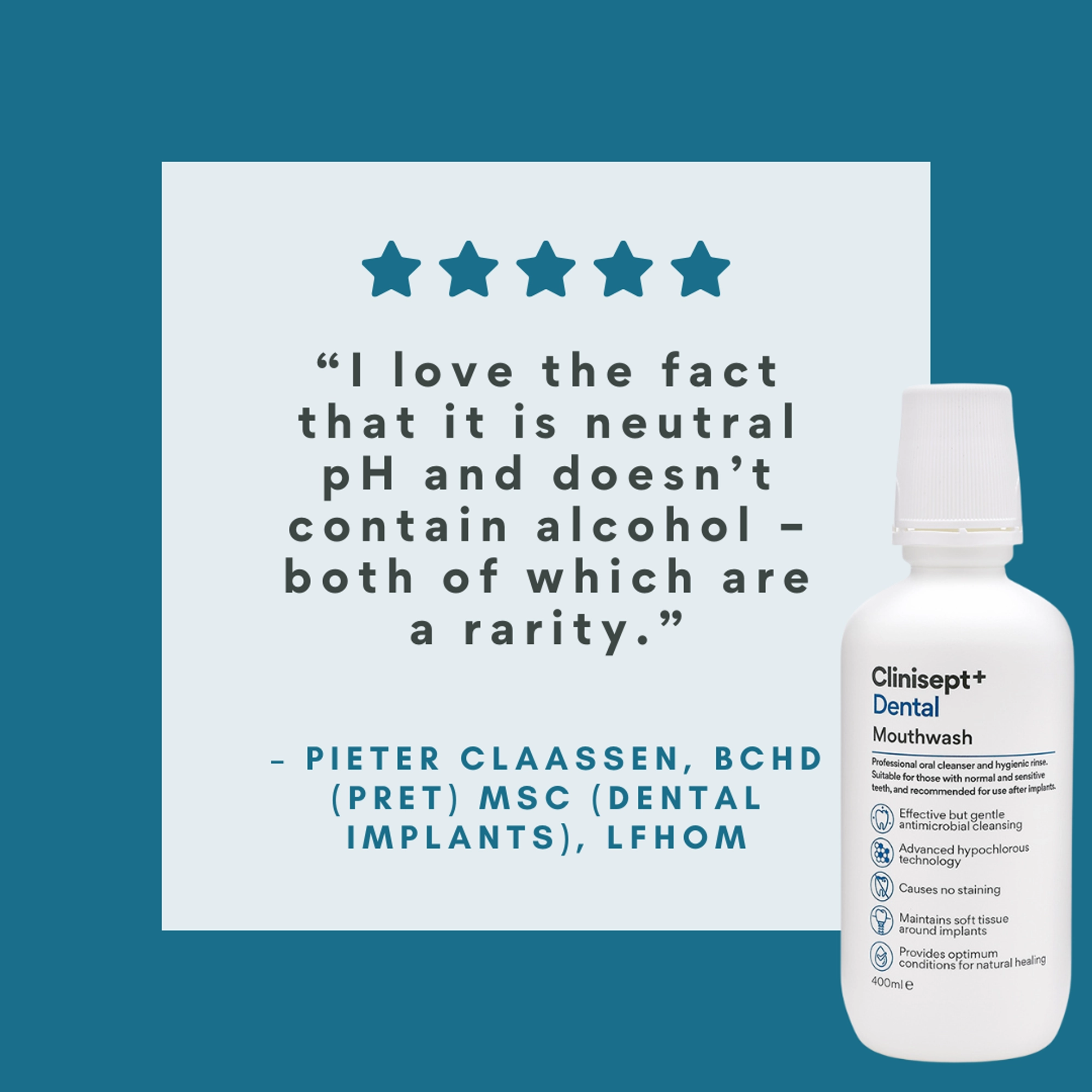 Clinisept  Dental Mouthwash - 5L Container (For Professional Use)