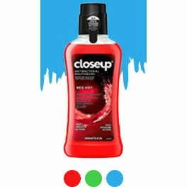 CLOSE UP Triple Fresh Gel Toothpaste, for 12 hours fresh breath, Red Hot Flavor, With antibacterial mouthwash & microshine crystals, 75ml x 4
