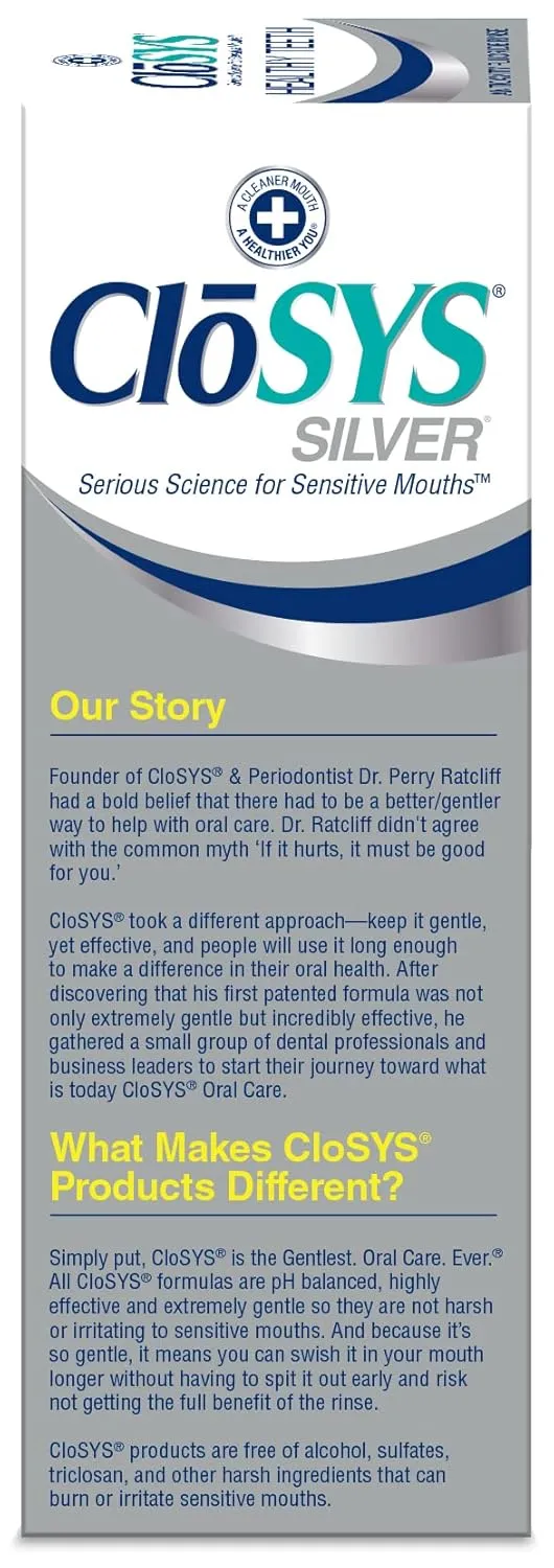 CloSYS Healthy Teeth Oral Rinse Mouthwash - 32 Fl Oz (Pack of 2)