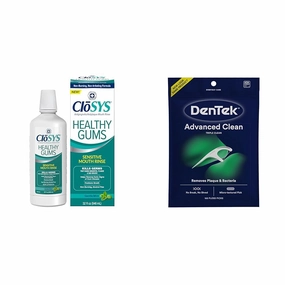 CloSYS 32 Oz Mouthwash & DenTek 150 Count No Break Floss Picks