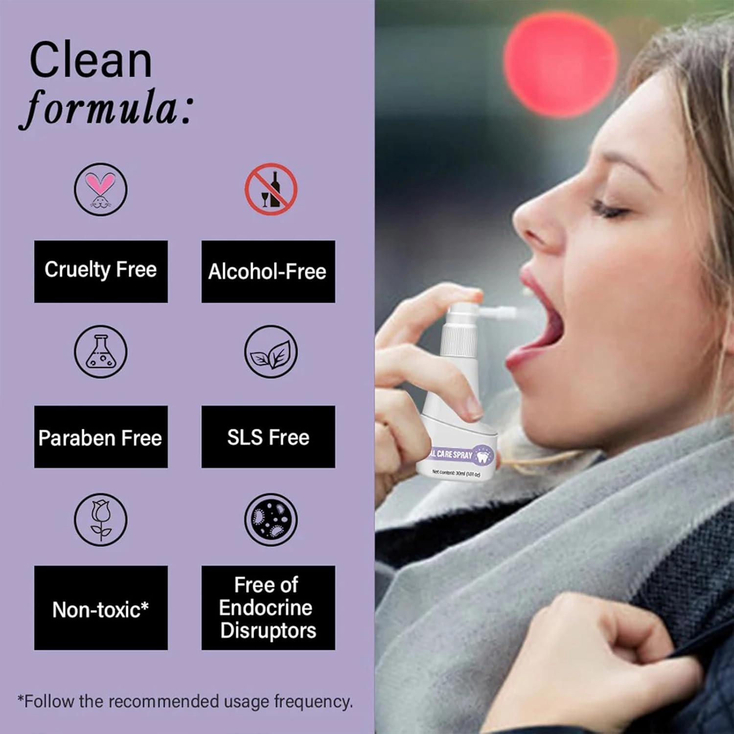 Clove Oil Oral Care Spray,Clove mouthwash,Clove Oil for Teeth and Gums (4PCS)