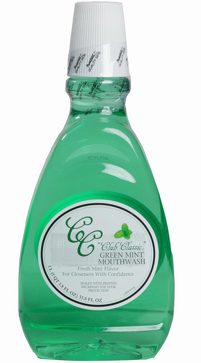 Club Classic Green Mint Mouthwash Liter