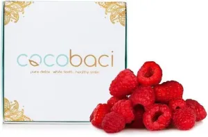 Cocobaci Ayurvedic coconut oil pulling 15 packets - Raspberry flavor - Body detox natural organic - Healthy gums mouthwash w/ essential oils - Natural teeth whitening - Detoxifies body/kills bacteria