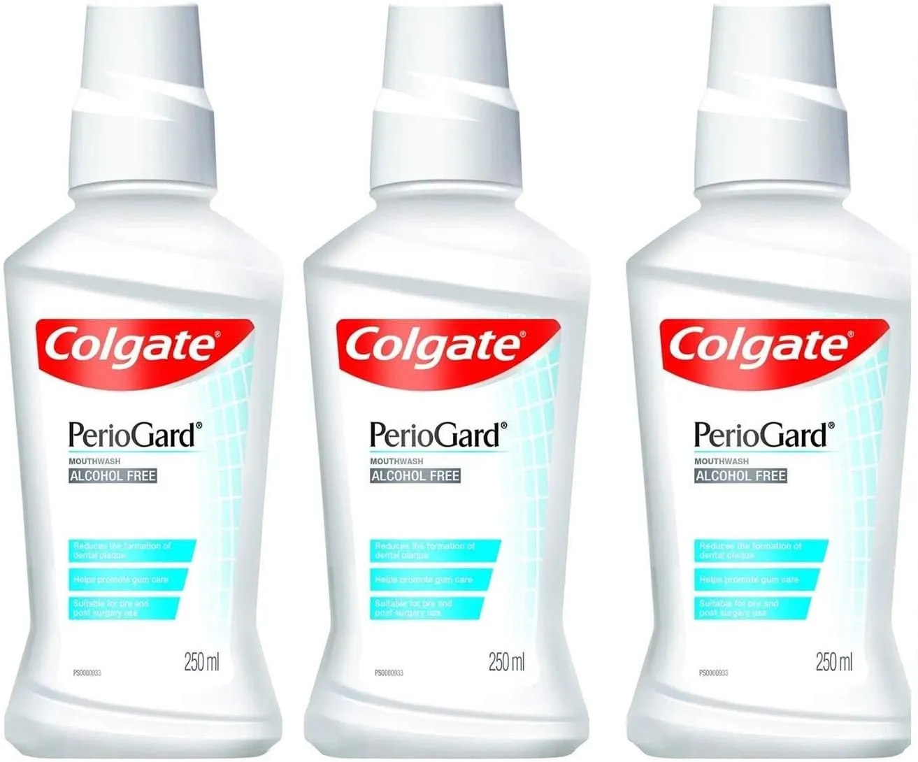 Colgate Periogard Mouthwash Plaque Removal 250ml/8.5oz Pack of 3