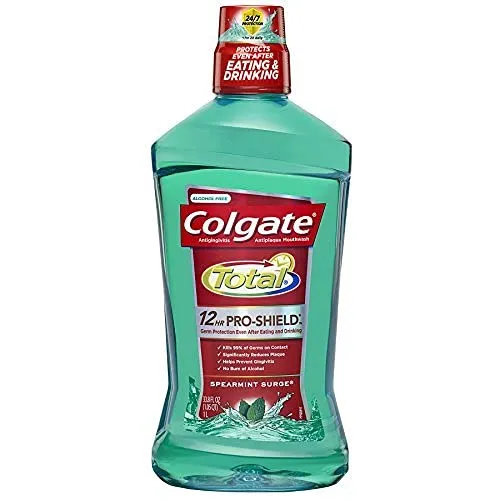 Colgate Total Advanced Pro-Shield Mouthwash, Spearmint Surge - 33.8 oz