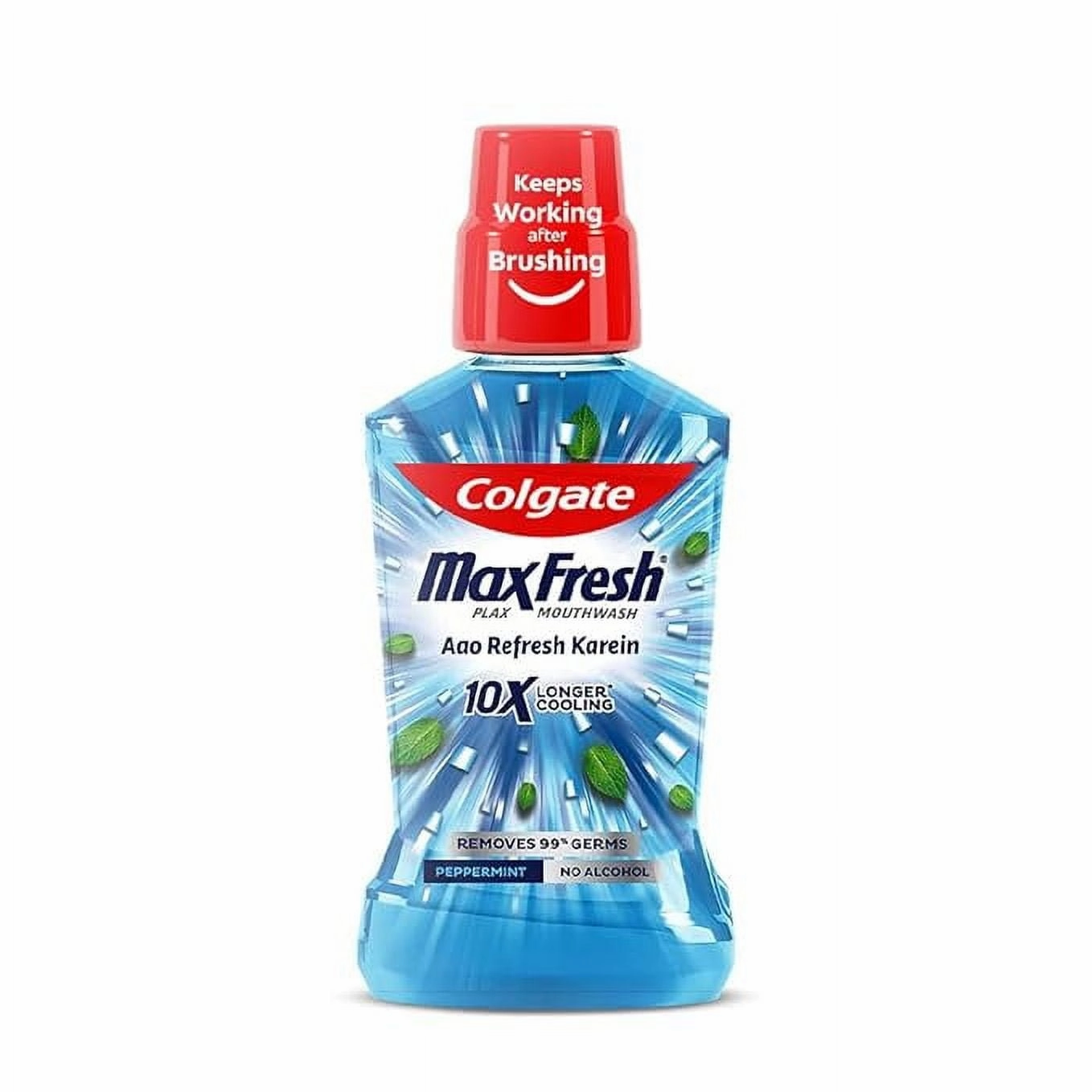 Colgate Maxfresh Plax Antibacterial Mouthwash, 24/7 Fresh Breath Alcohol Free 250 ML