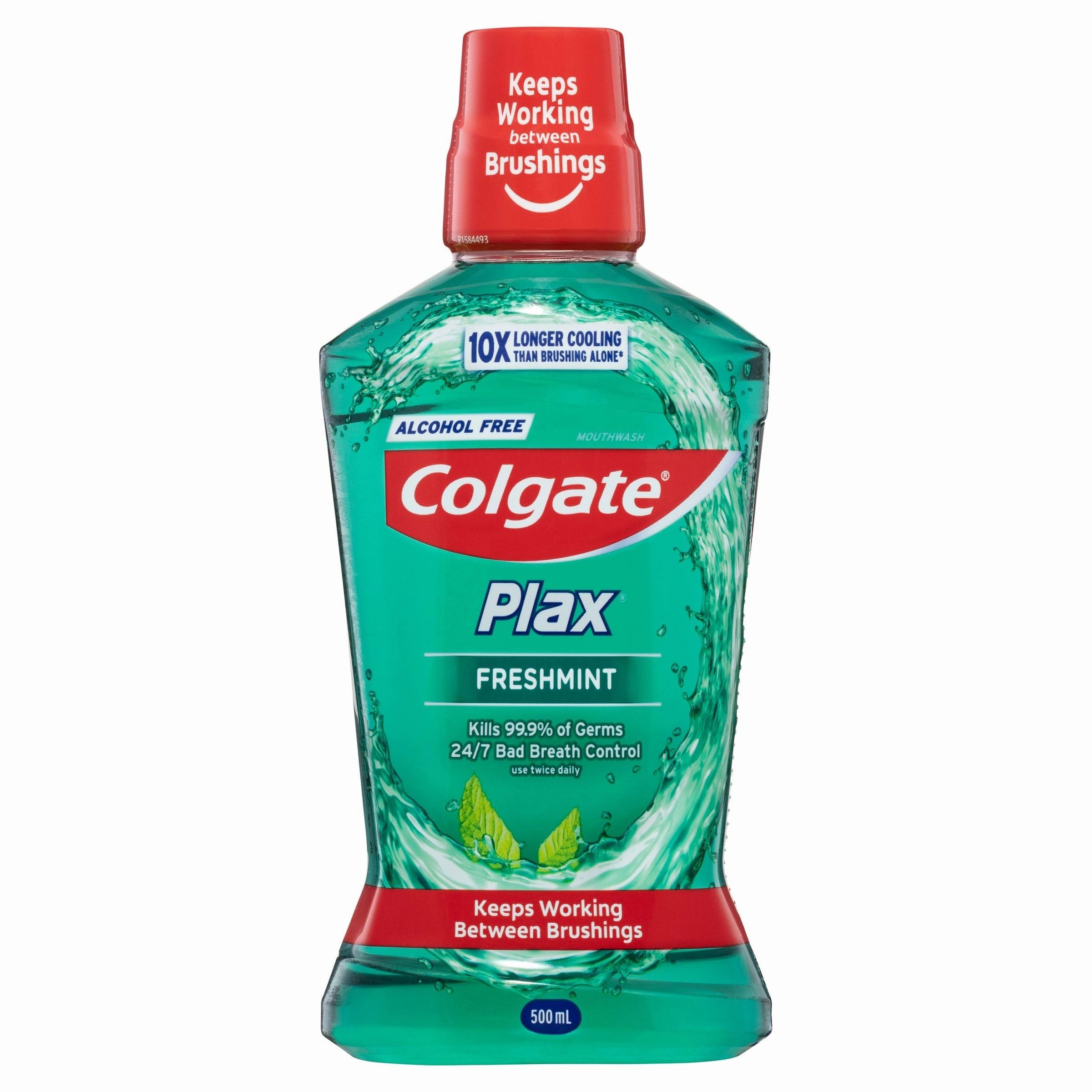 Colgate Plax Alcohol free Antibacterial Freshmint Mouthwash 500mL