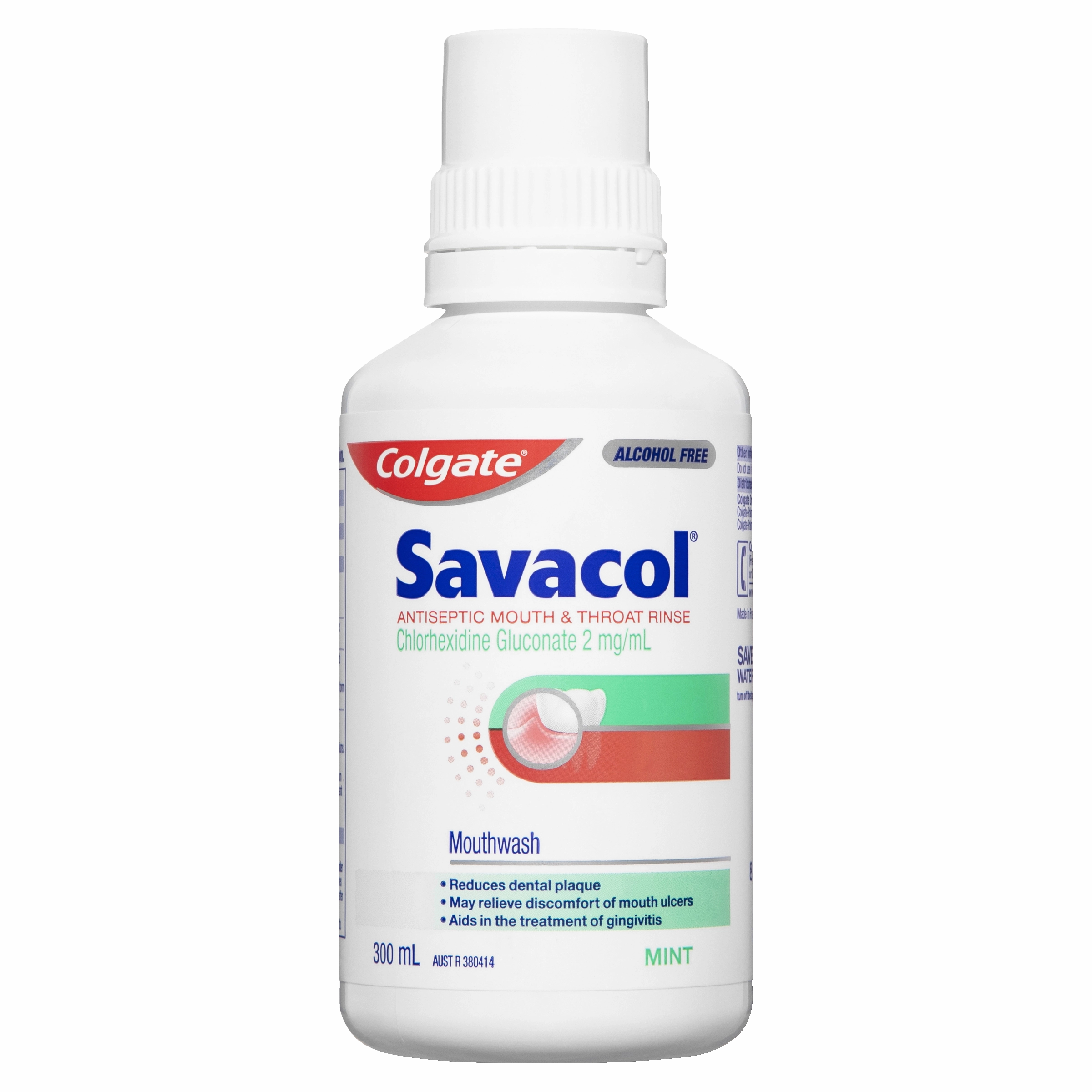 Colgate Savacol Antiseptic Mouth & Throat Rinse - Mint