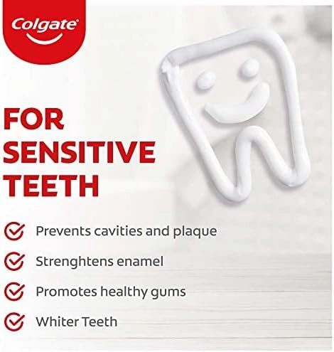 Colgate Sensitive Everyday Protection Toothpaste, Combo Pack of 160g (80g X 2), Specifically Developed for Sensitive Teeth & Healthy Gums, Colgate Toothpaste for Prevention of Cavities & Plaque