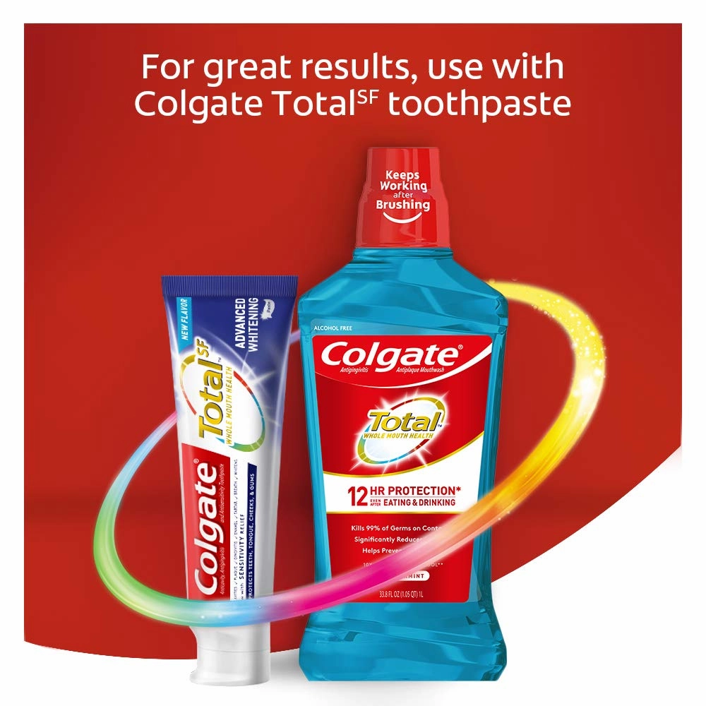 Colgate Total Advanced Pro-Shield Mouthwash, Peppermint, 8.4 Fluid Ounce (Pack of 6)