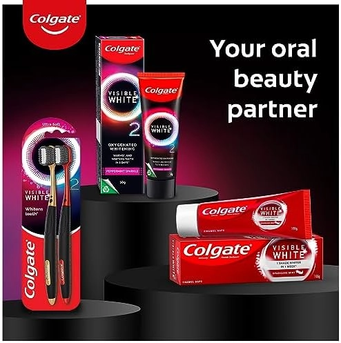 Colgate Visible White O2, Teeth Whitening Toothpaste (50g/1.7oz)