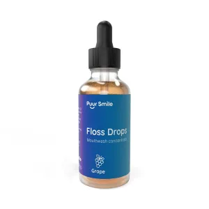 Concentrated Floss Drop Serum – 2oz Concentrated Mouth Wash to Use in Water Flosser | Natural Essentials Promotes Good Breath | Organic Drop Provides Good Oral Health (Grape Flavor)