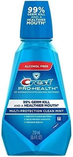 Crest Pro-Health Antiplaque Oral Mouthwash Multi-Protection Mint 8.4 oz ( Pack of 7)