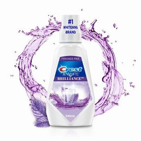 Crest 3D White Brilliance Alcohol Free Whitening Mouthwash, Clean Mint - 1L
