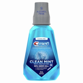 Crest Pro-Health Advanced Mouthwash, Alcohol Free, Multi-Protection, Fresh Mint, 1 L (33.8 fl oz), Pack of 2, Crest Mouthwash, Mouthwash Alcohol Free, Flouride Mouthwash