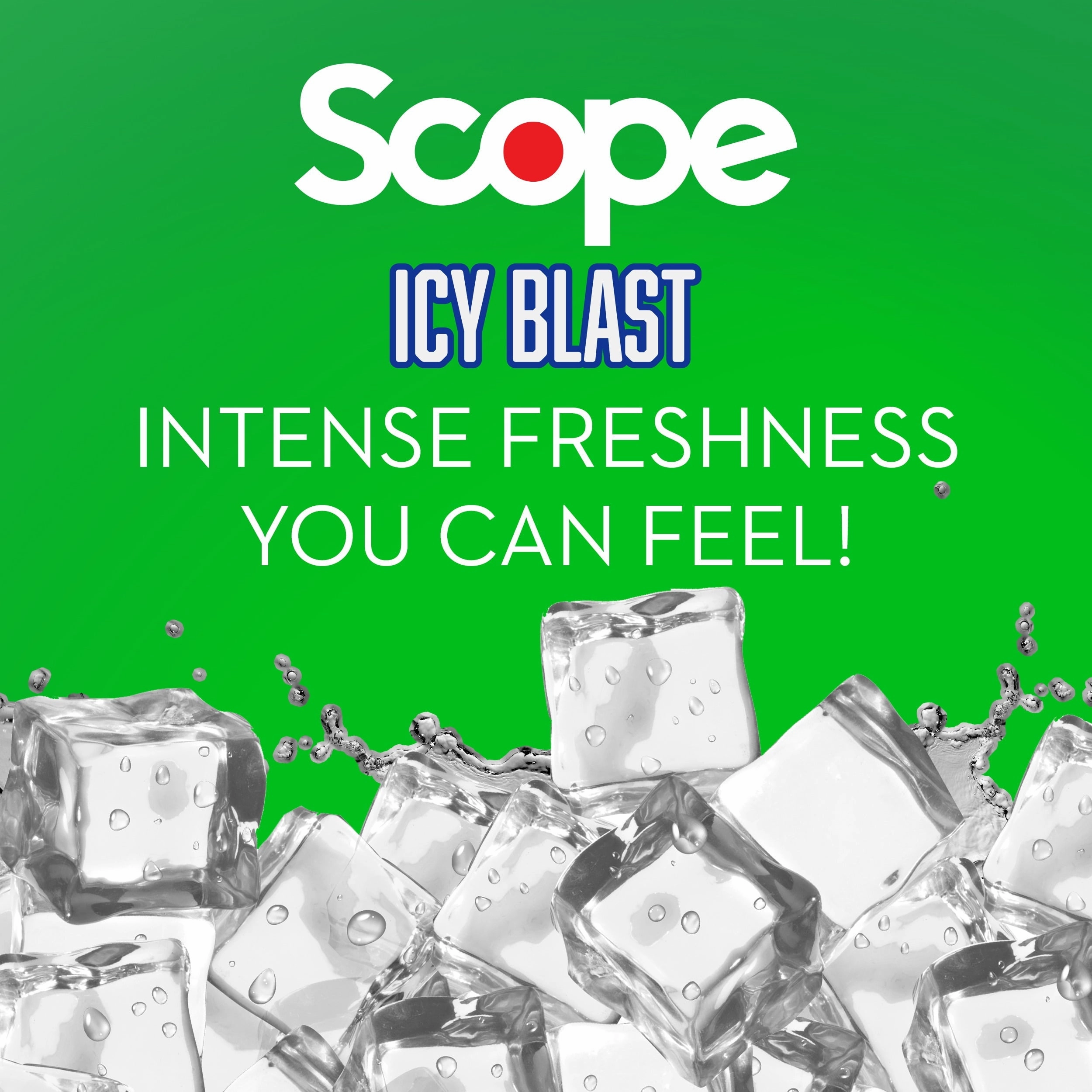 Crest Scope Icy Blast Mouthwash with Alcohol, 1L, 33.8 fl oz