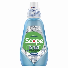 Crest Scope Icy Blast Mouthwash with Alcohol, 1L, 33.8 fl oz