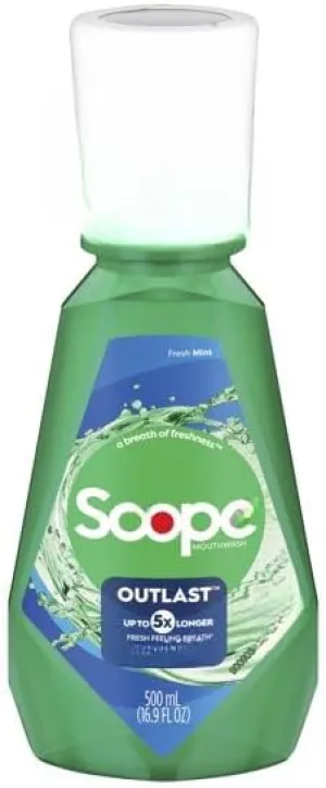 C'rests S'copes Outlast Mouthwash, Long Lasting Fresh Breath, Fresh Mint, 16.9 fl oz, 2 Pack