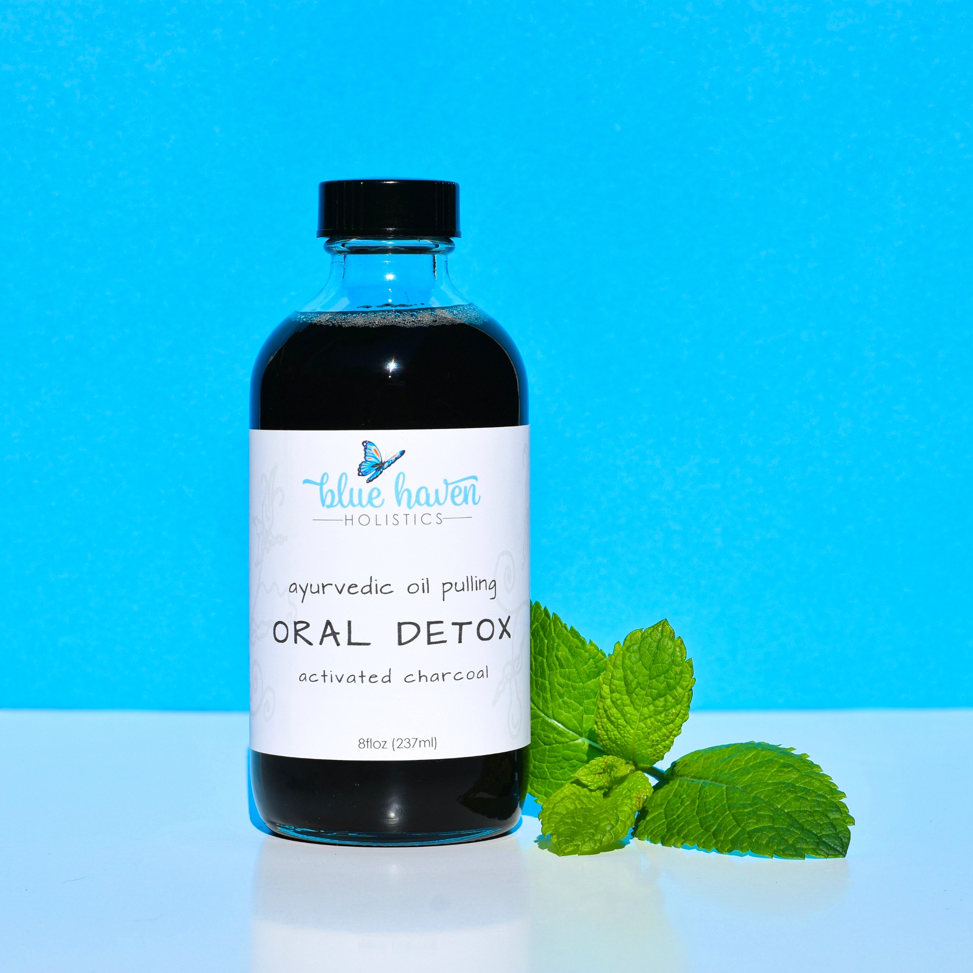 Detox Oil Pulling Mouthwash - Activated Charcoal