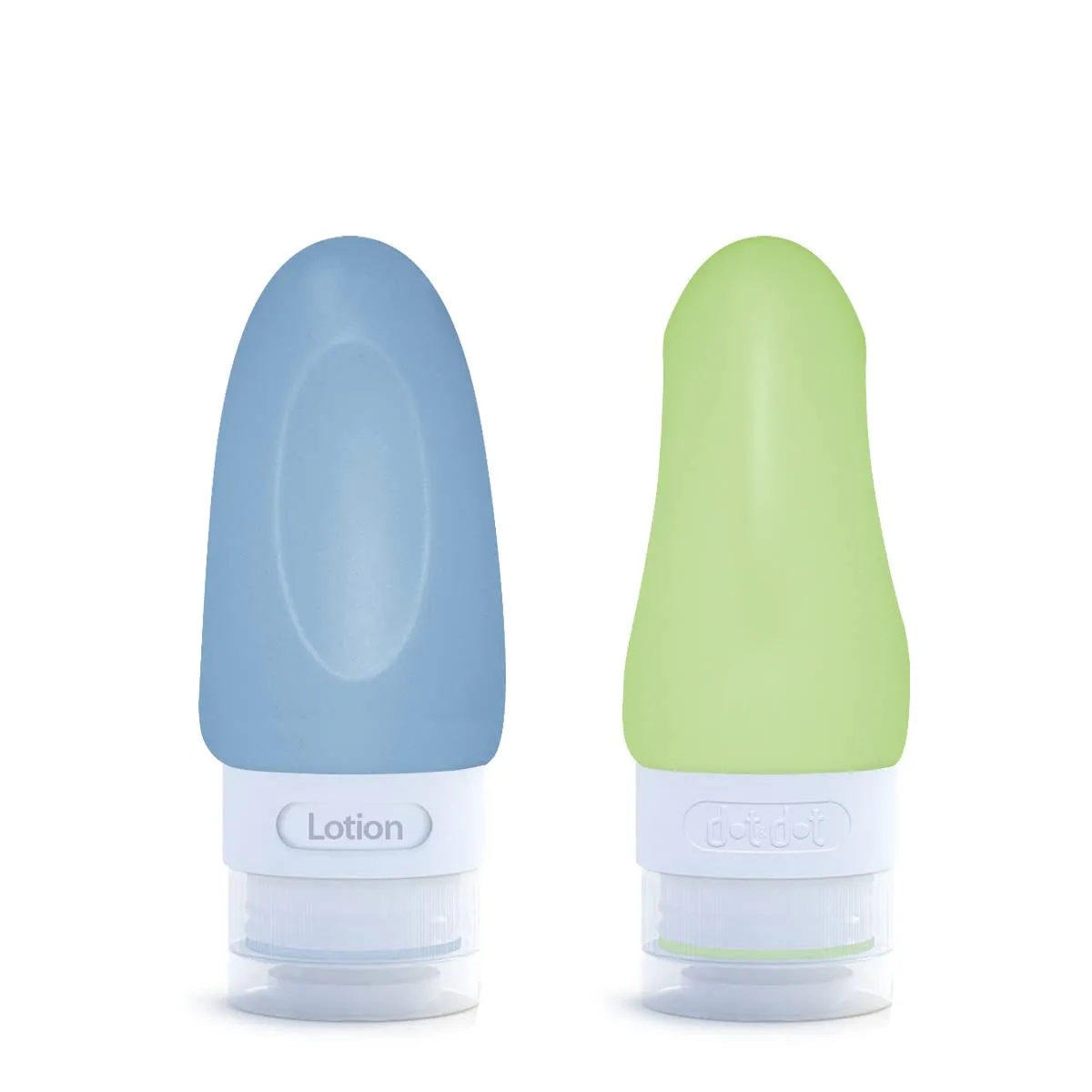 Dot&Dot Leak Proof Travel Bottles for Toiletries - 4 Pack Silicone Travel Toiletry Bottles - Travel Shampoo and Conditioner Bottles with TSA Quart Bag - 1 oz Travel Size Bottles